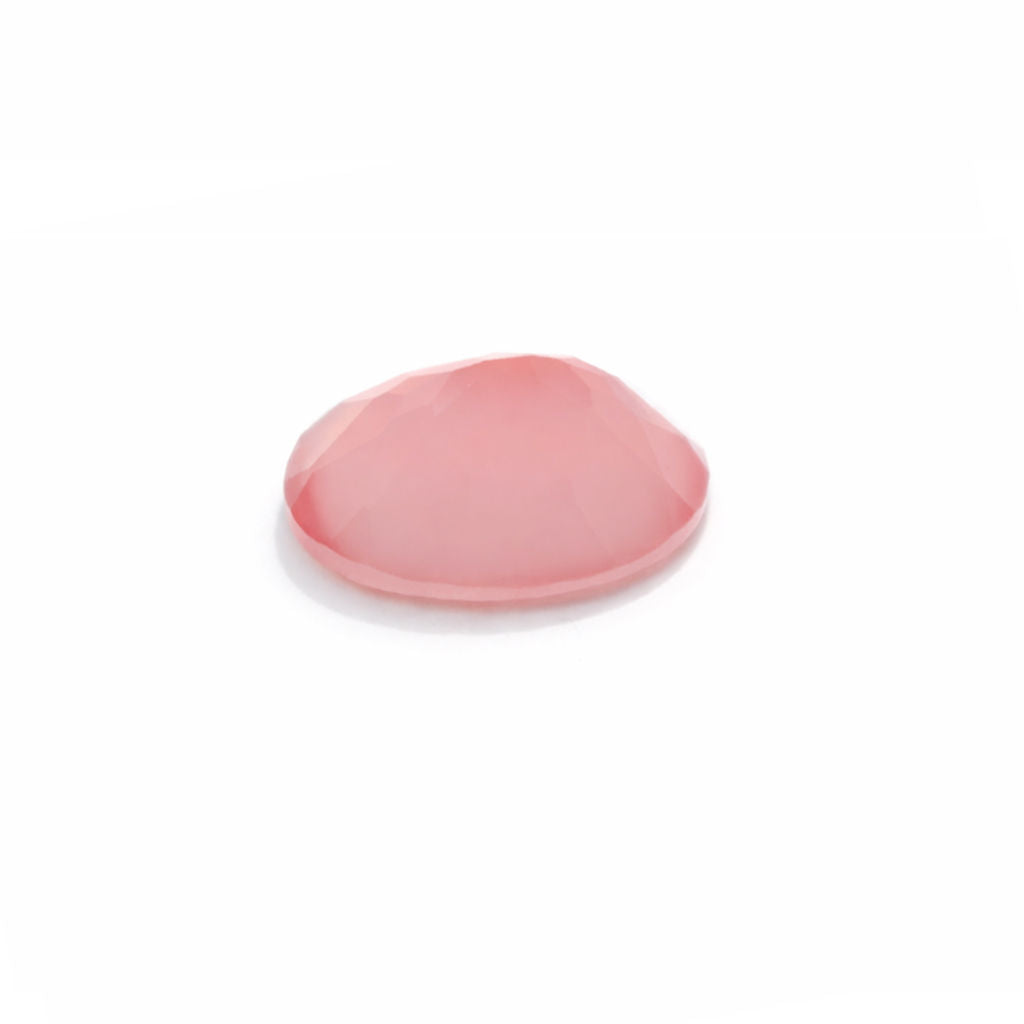 Pink Chalcedony Oval Faceted