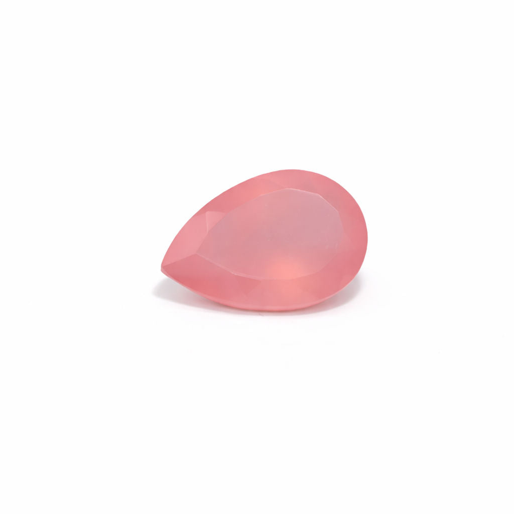 Pink Chalcedony Pear Faceted