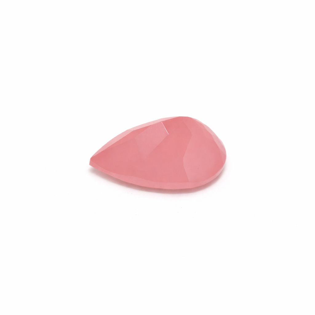 Pink Chalcedony Pear Faceted