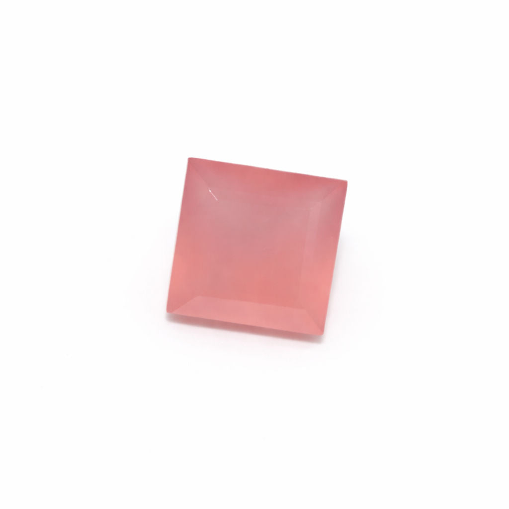 Pink Chalcedony Square Faceted