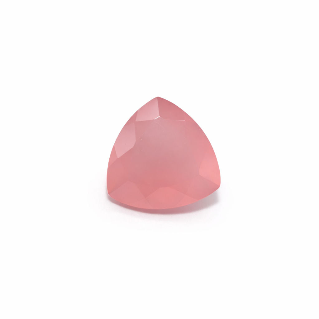 Pink Chalcedony Trillion Faceted