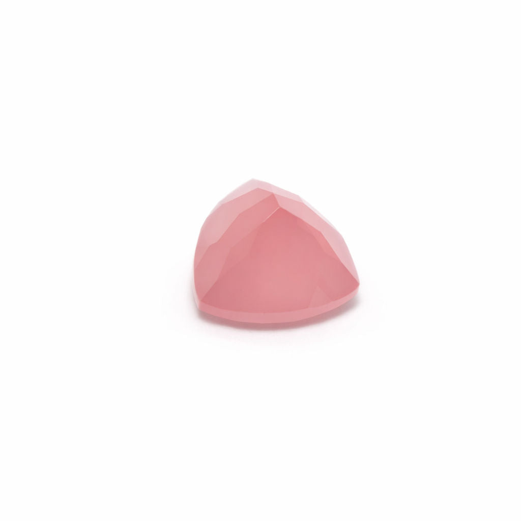 Pink Chalcedony Trillion Faceted