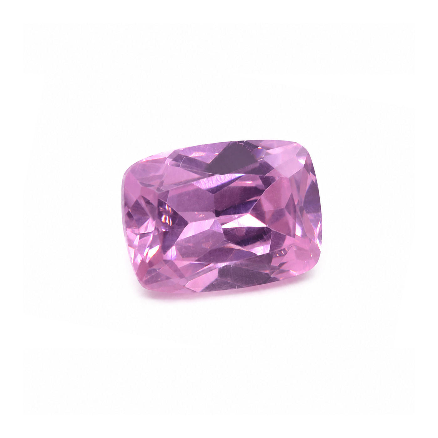 Cubic Zirconia (Pink Color) Elongated Cushion Faceted
