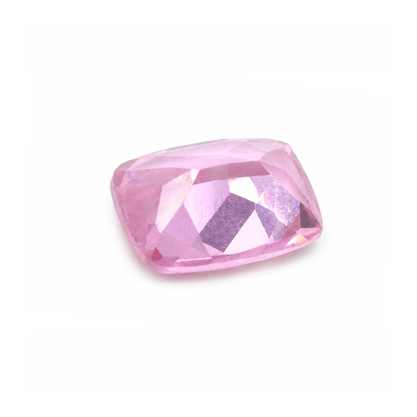 Cubic Zirconia (Pink Color) Elongated Cushion Faceted