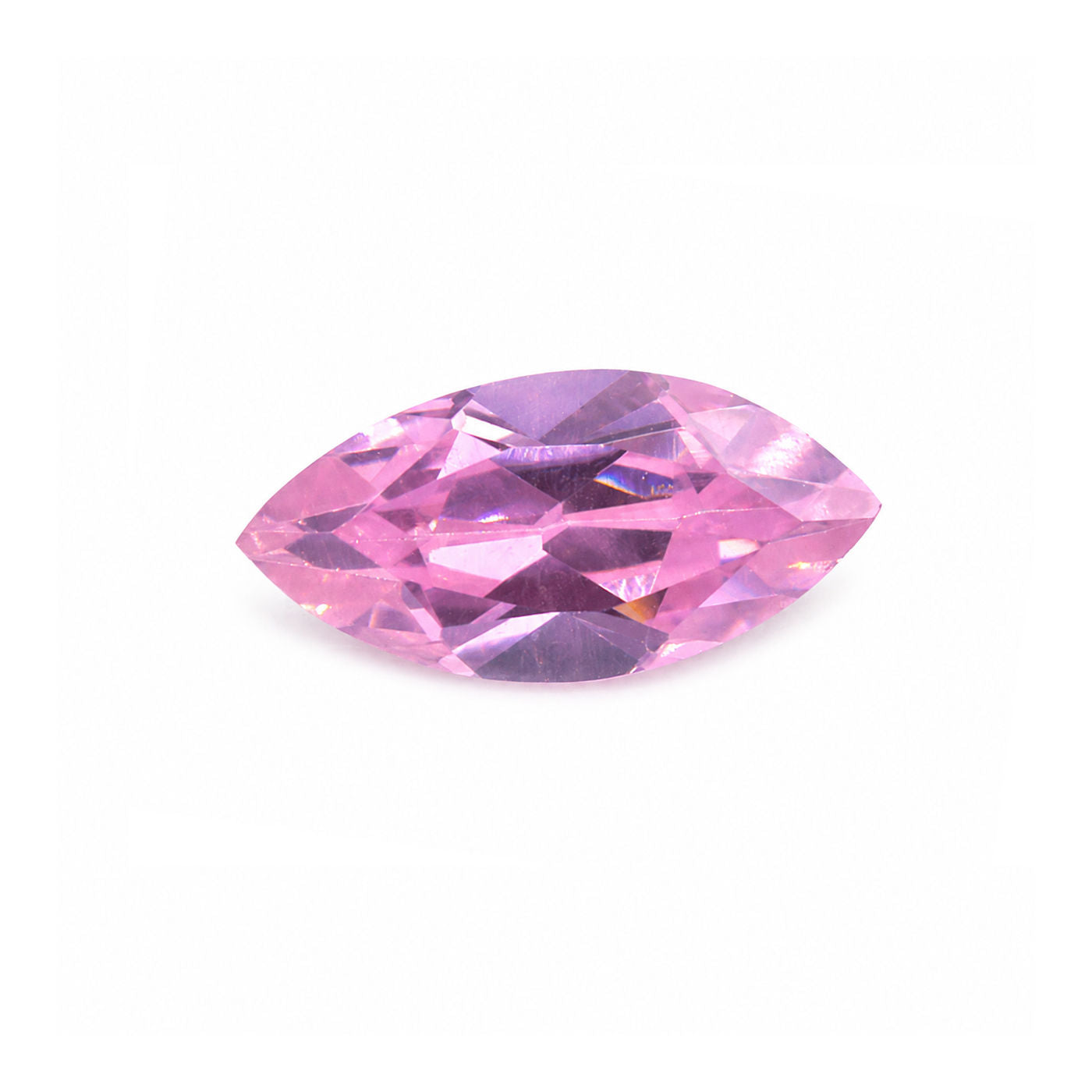 Cubic Zirconia (Pink Color) Marquise Faceted