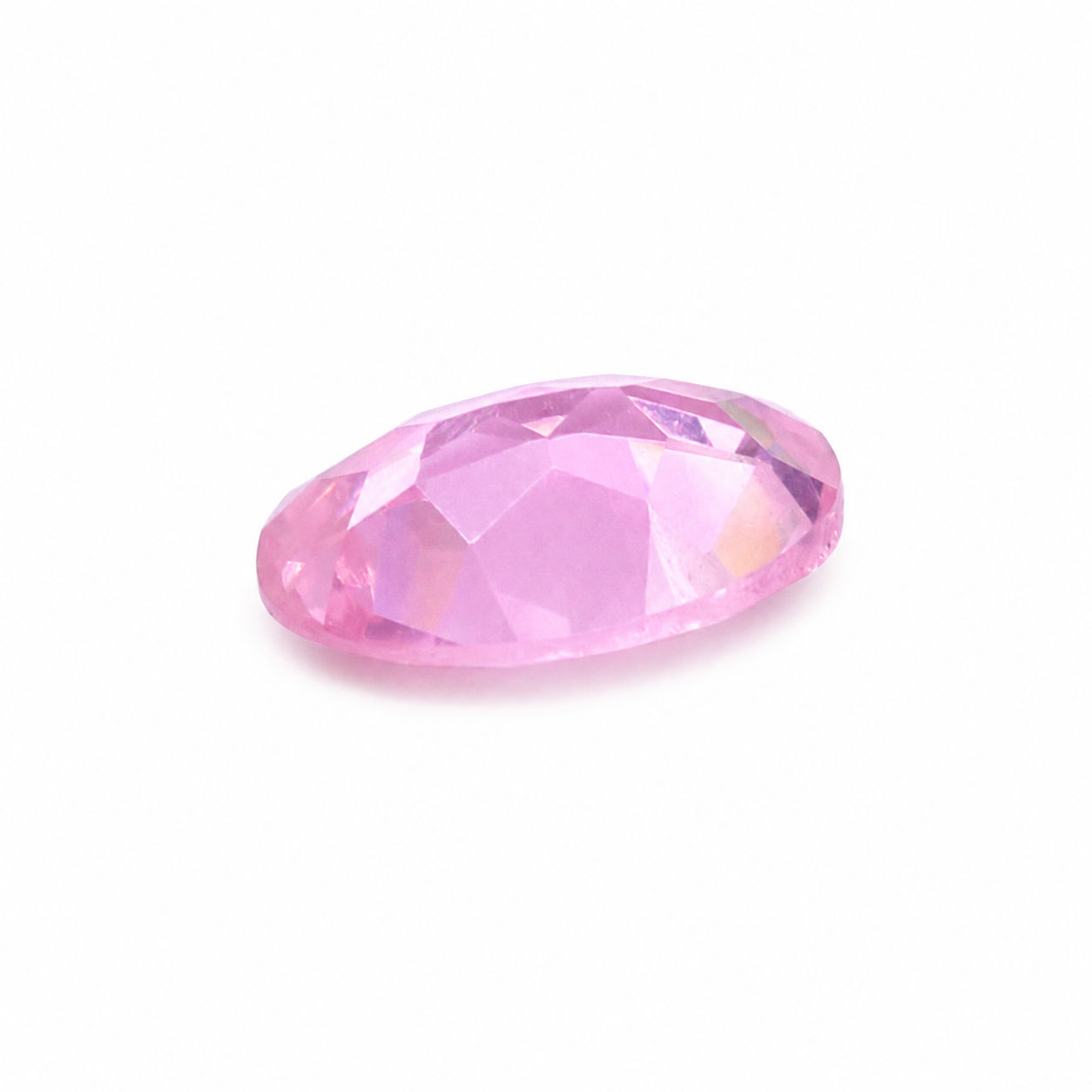 Cubic Zirconia (Pink Color) Oval Faceted