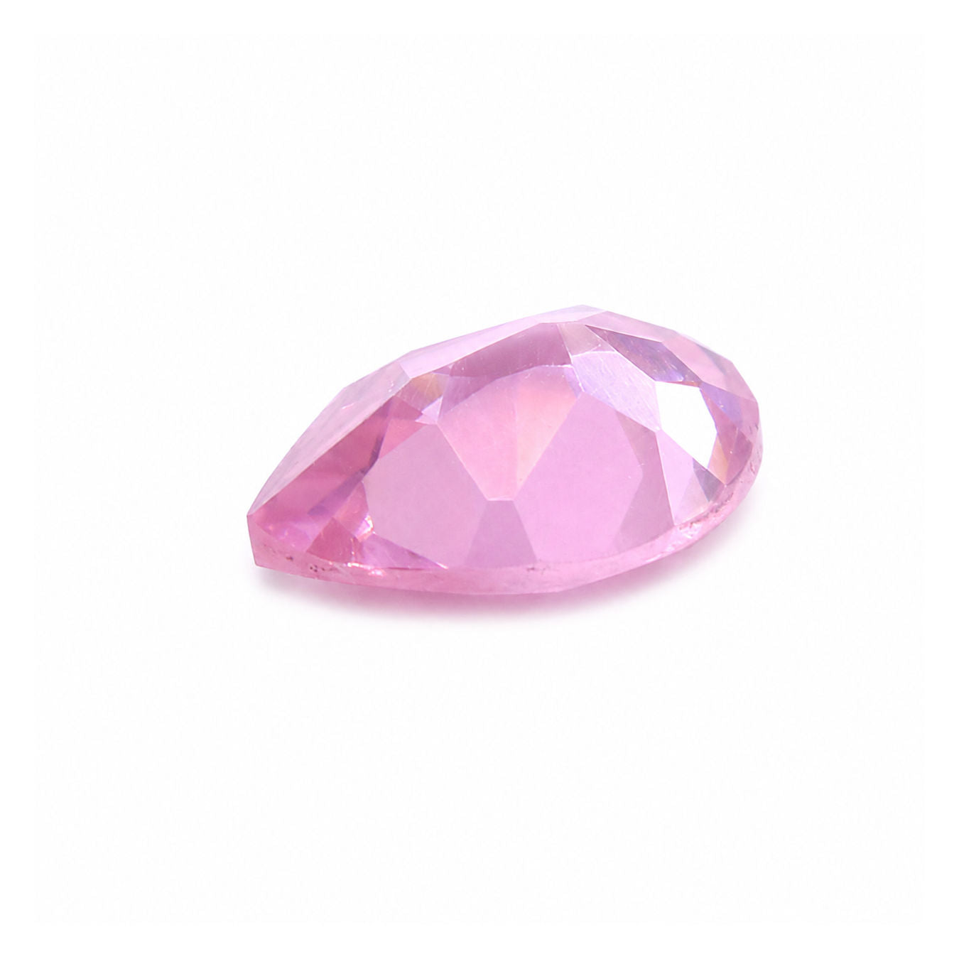 Cubic Zirconia (Pink Color) Pear Faceted
