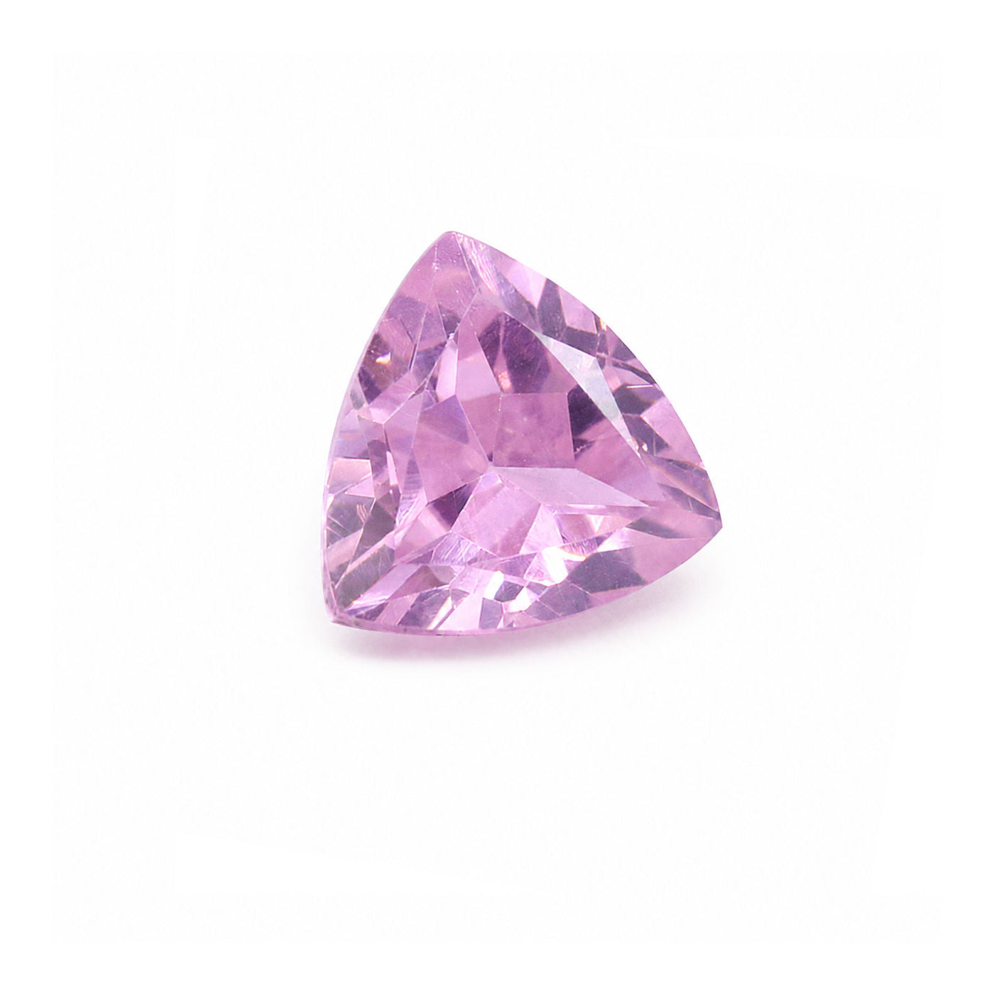Cubic Zirconia (Pink Color) Trillion Faceted