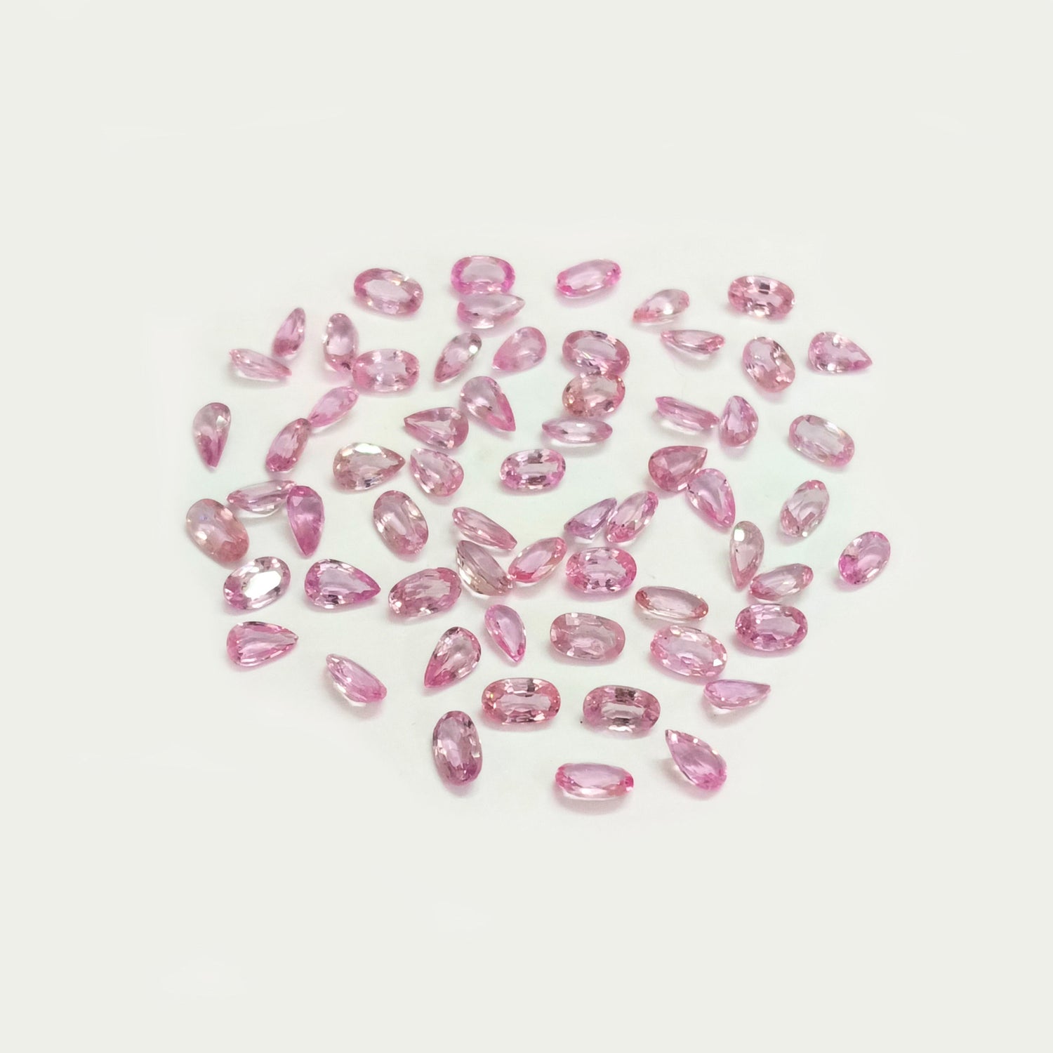 Natural Pink Sapphire (Ceylon) (Heated) 5x3mm Mix Shape Faceted