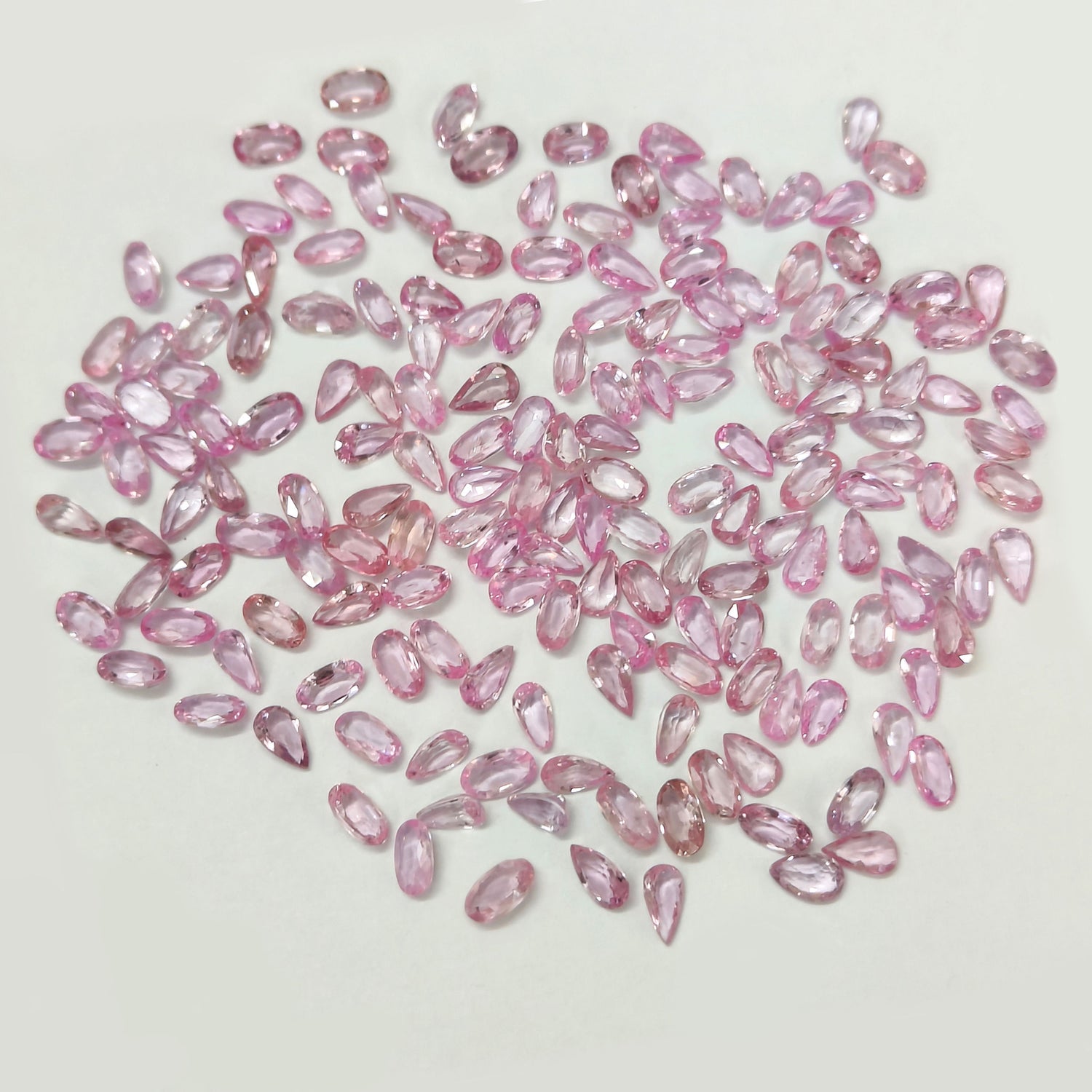 Natural Pink Sapphire (Ceylon) (Heated) 5x3mm Mix Shape Faceted
