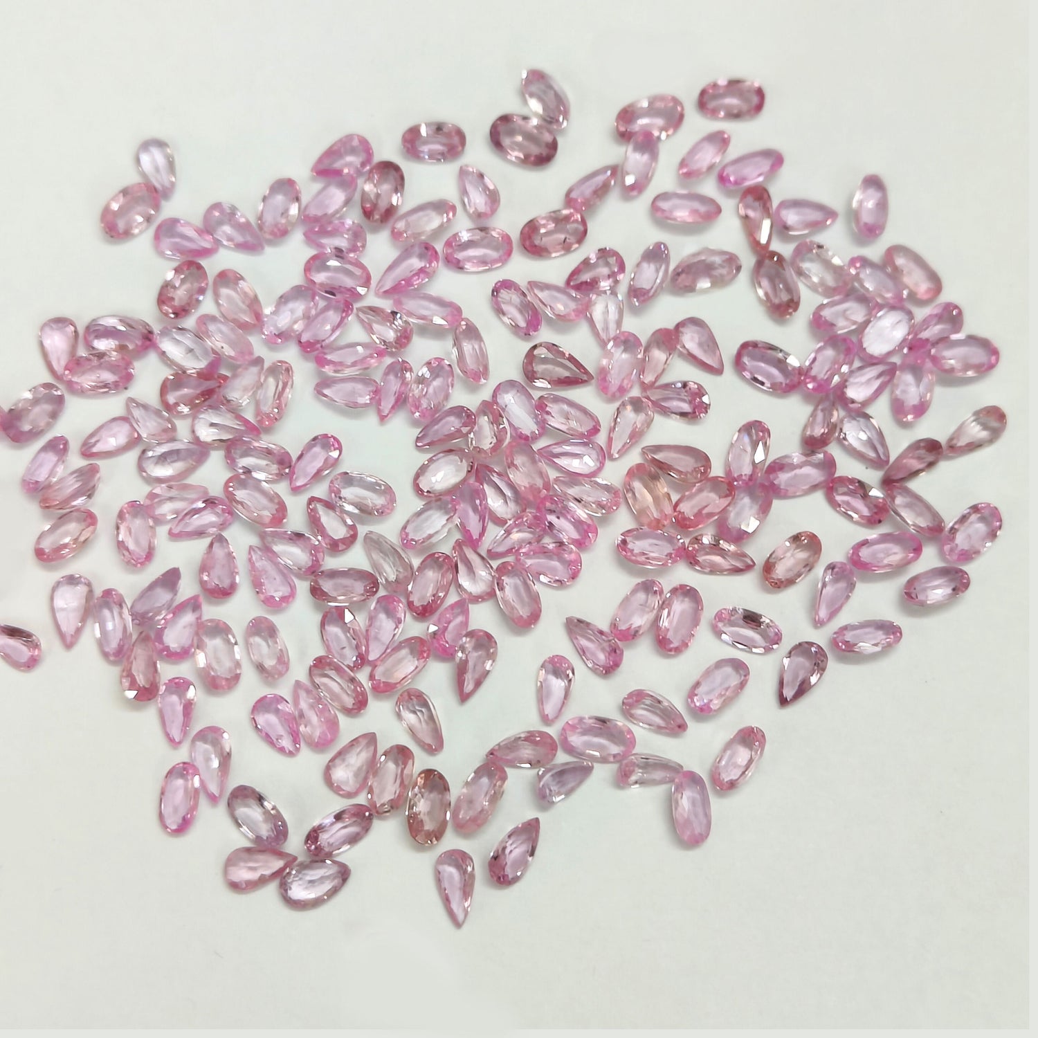 Natural Pink Sapphire (Ceylon) (Heated) 5x4mm Mix Shape Faceted