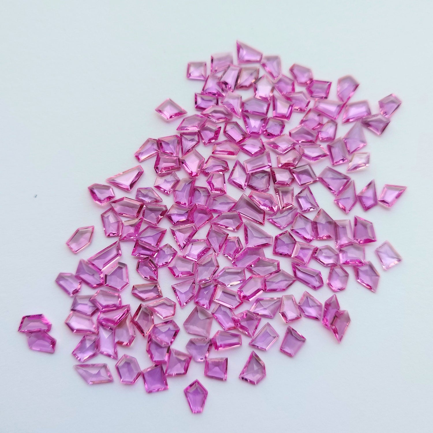 Natural Pink Sapphire (Madagascar) (Heated) 5.50x5mm to 7x6.50mm Mix Size Portrait Faceted