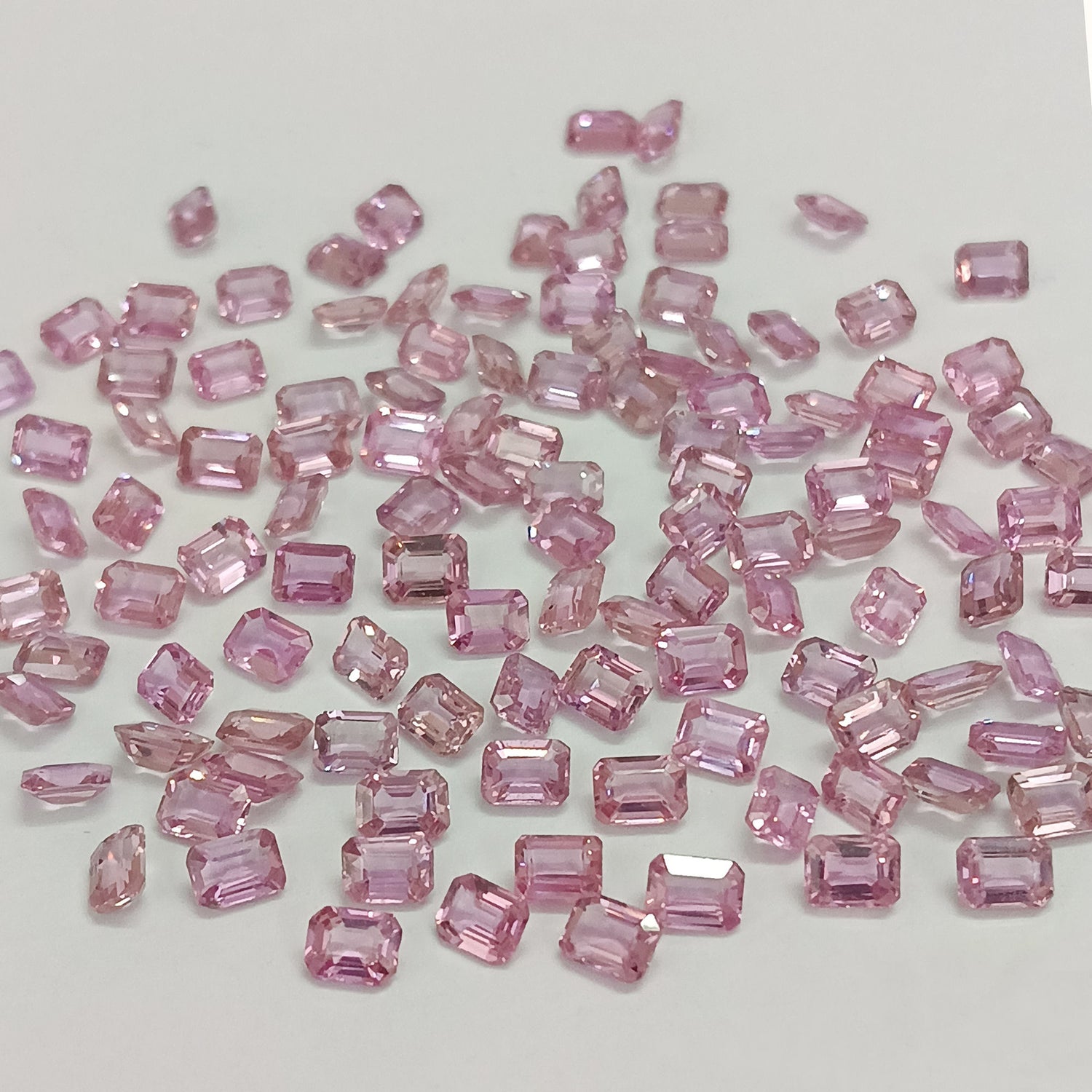Natural Pink Sapphire (Madagascar) (Heated) 4x3mm Octagon Faceted