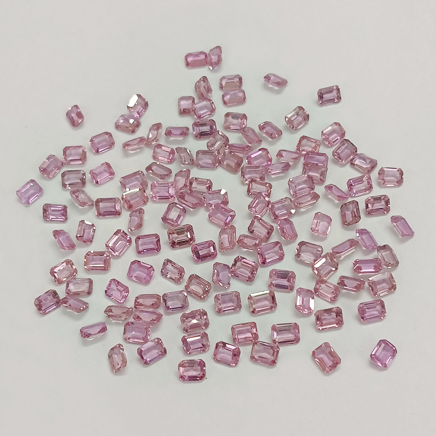 Natural Pink Sapphire (Madagascar) (Heated) 4x3mm Octagon Faceted