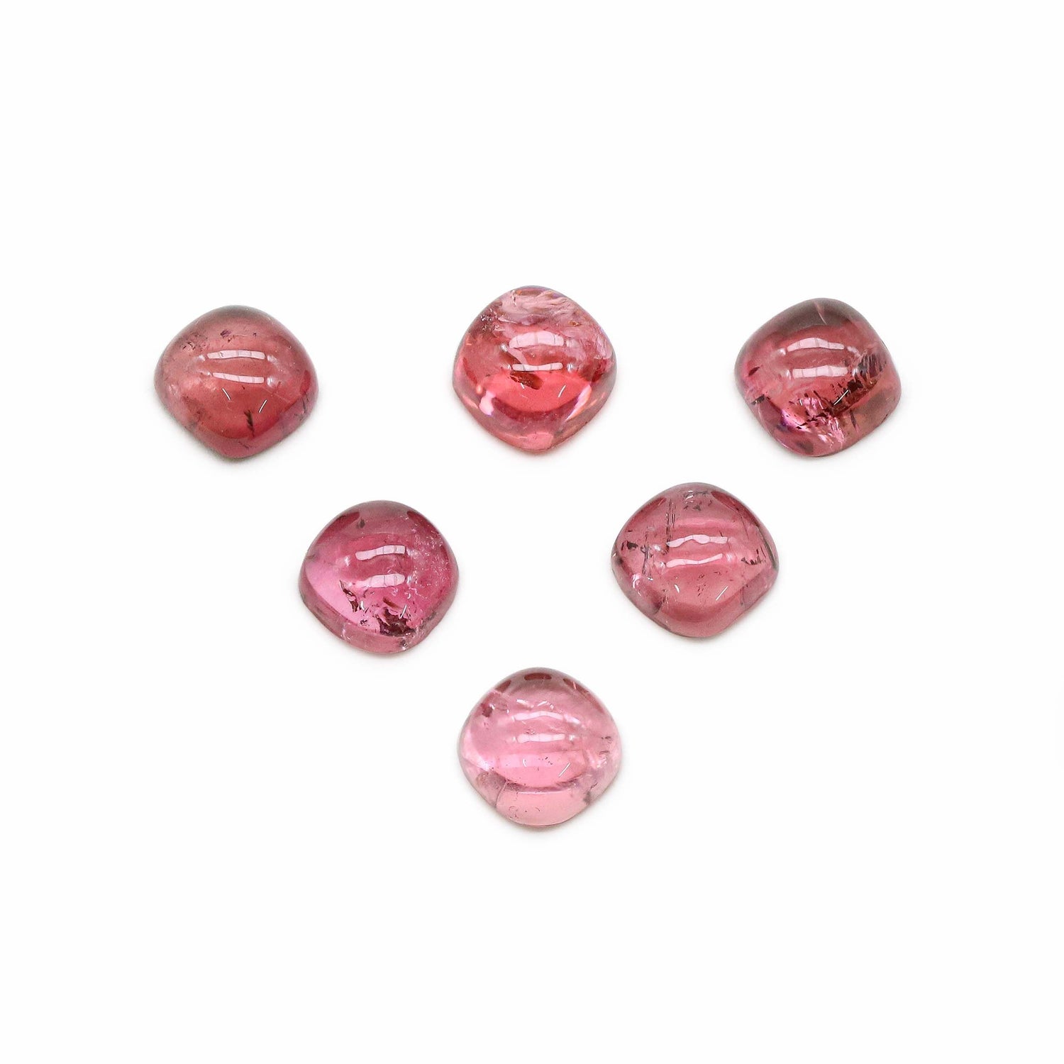 Pink Tourmaline 6mm Cushion Cabochon