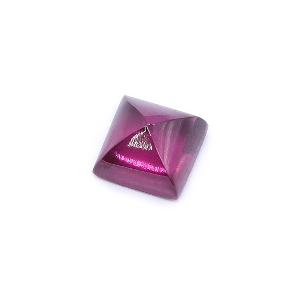 Pink Tourmaline 6mm Square (Sugarloaf) Cabochon