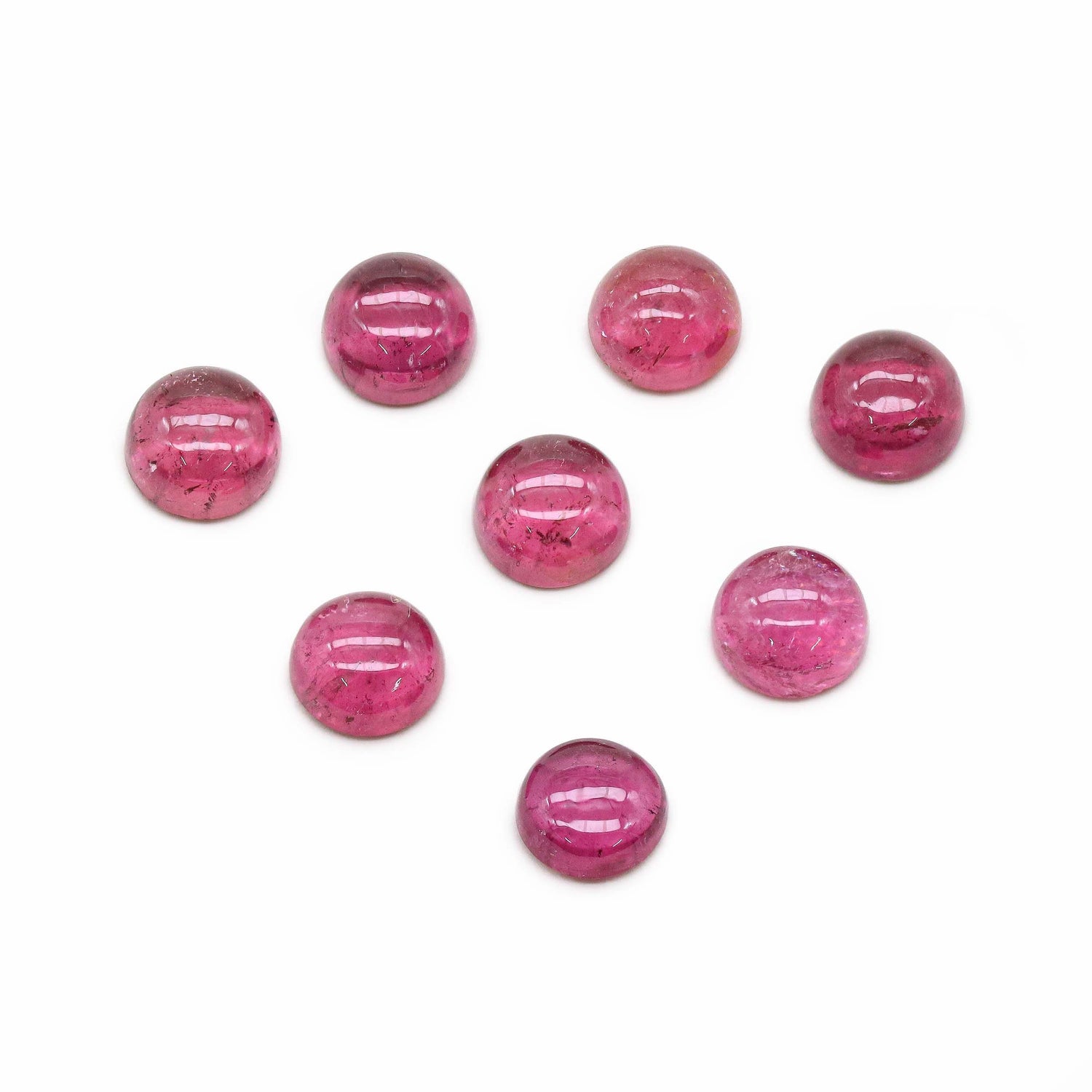 Pink Tourmaline 7mm Round Cabochon