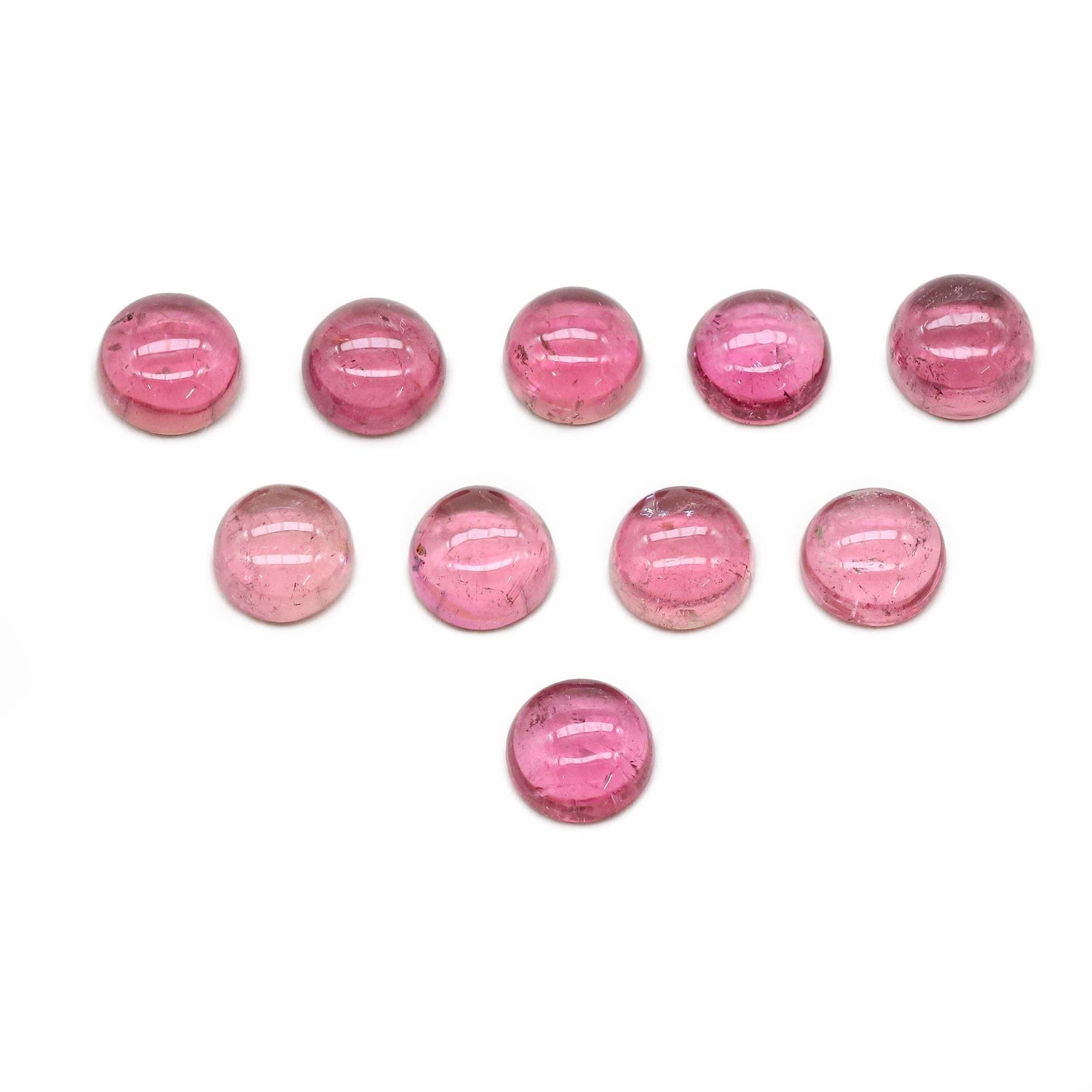 Pink Tourmaline 7mm Round Cabochon