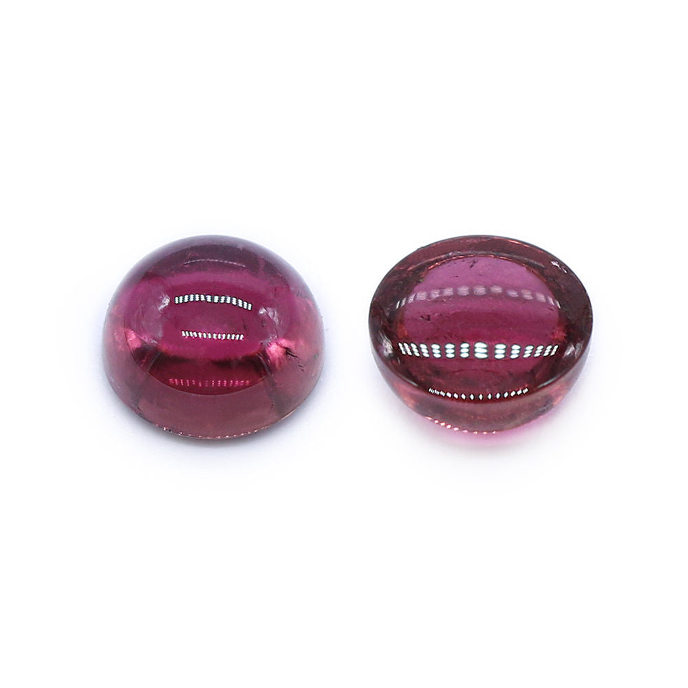 Pink Tourmaline 7mm Round Cabochon