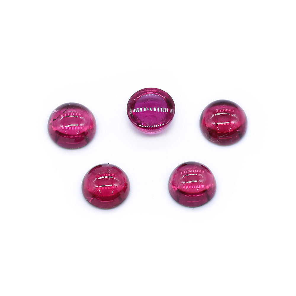 Pink Tourmaline 8mm Round Cabochon