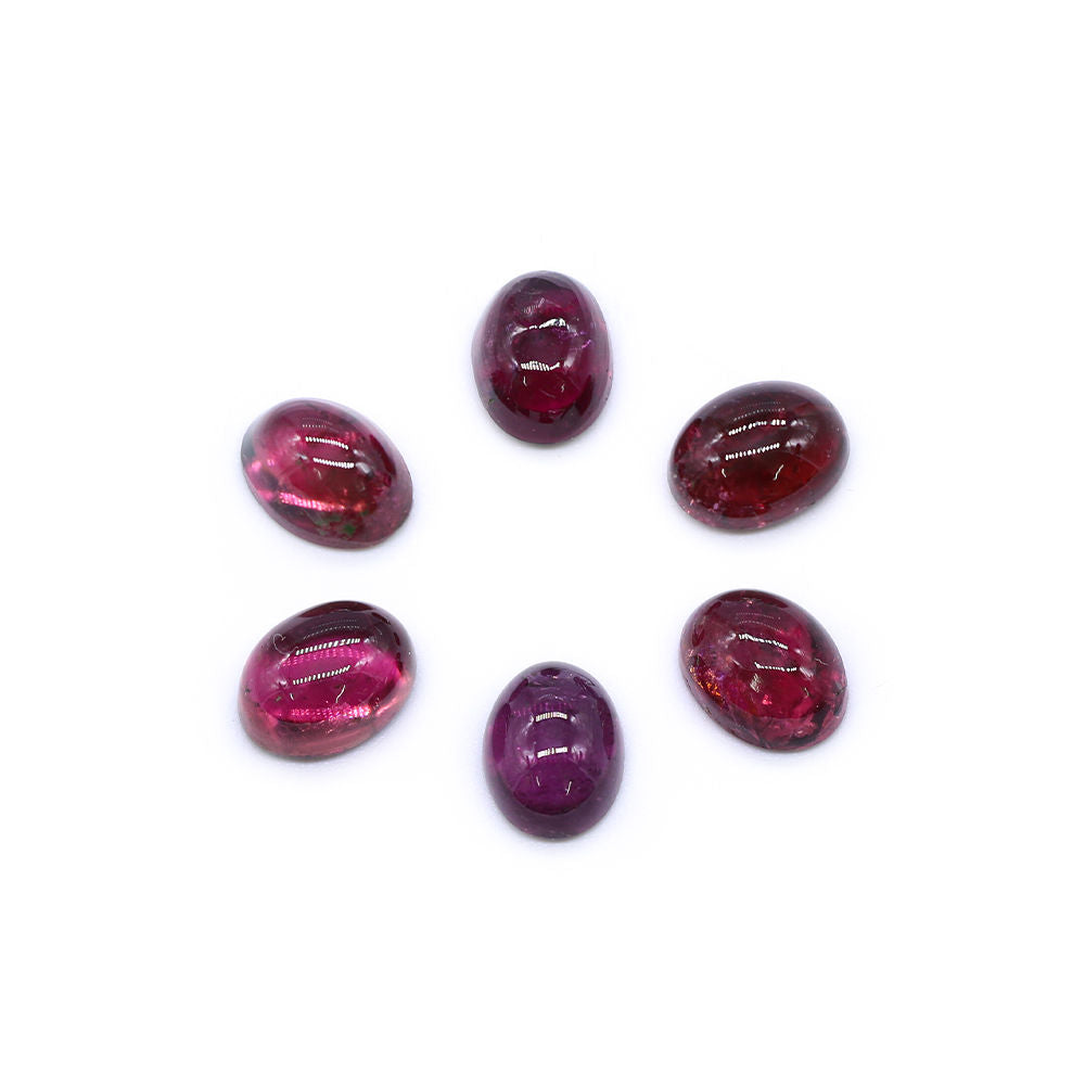 Pink Tourmaline 8x6mm Oval Cabochon