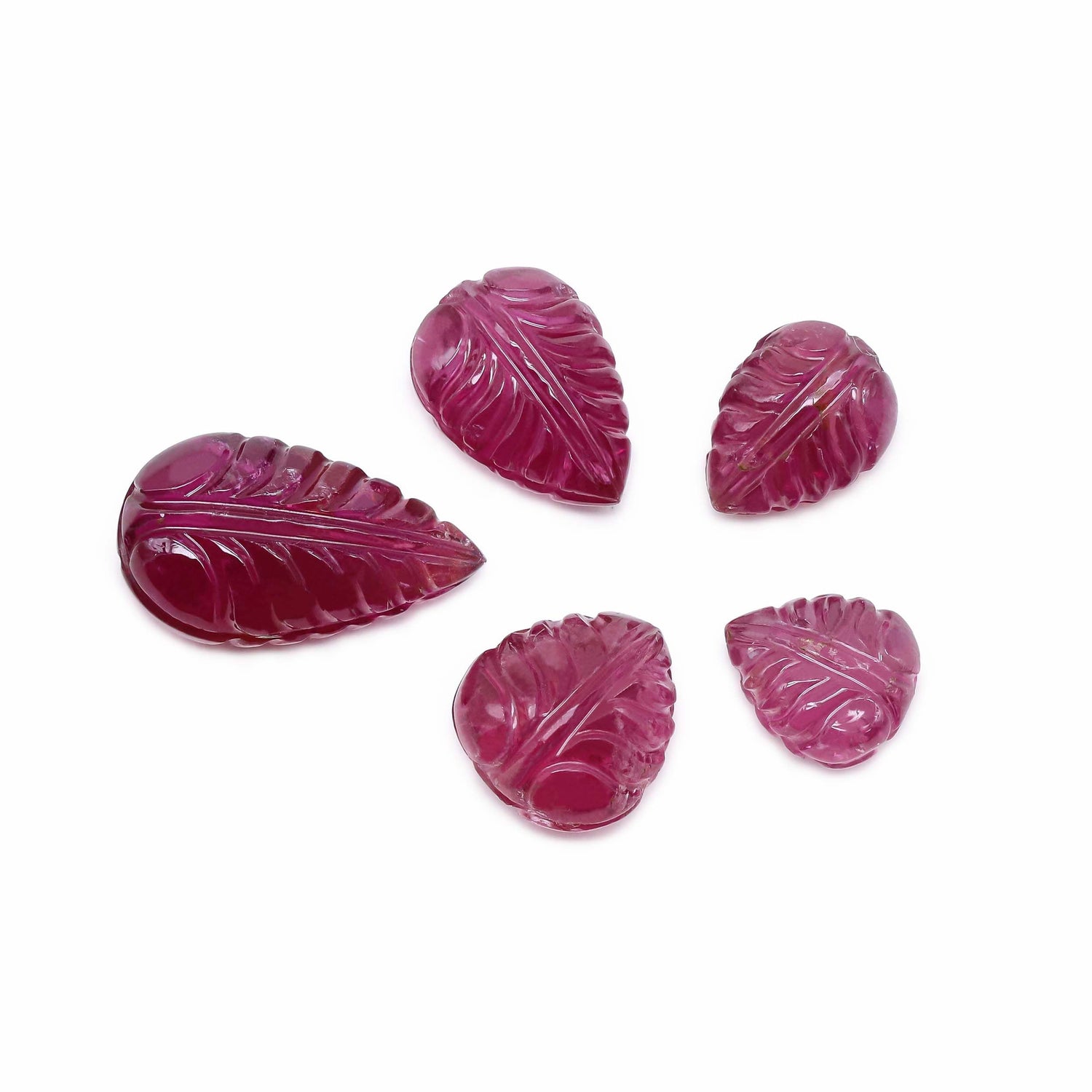 Pink Tourmaline 10x8.50mm To 18x10mm Carved Pear Briolette
