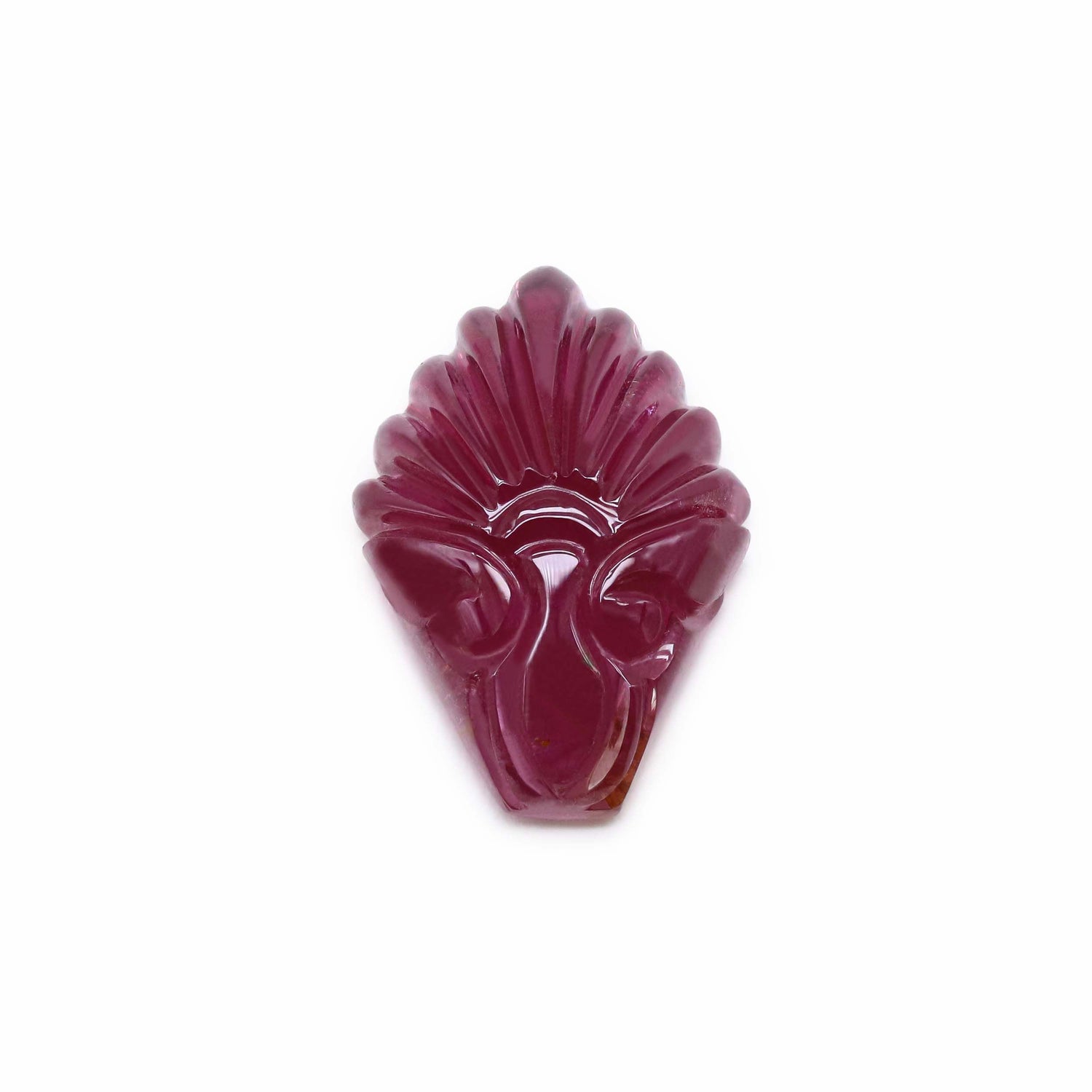 Pink Tourmaline 21x14mm Carved Fancy