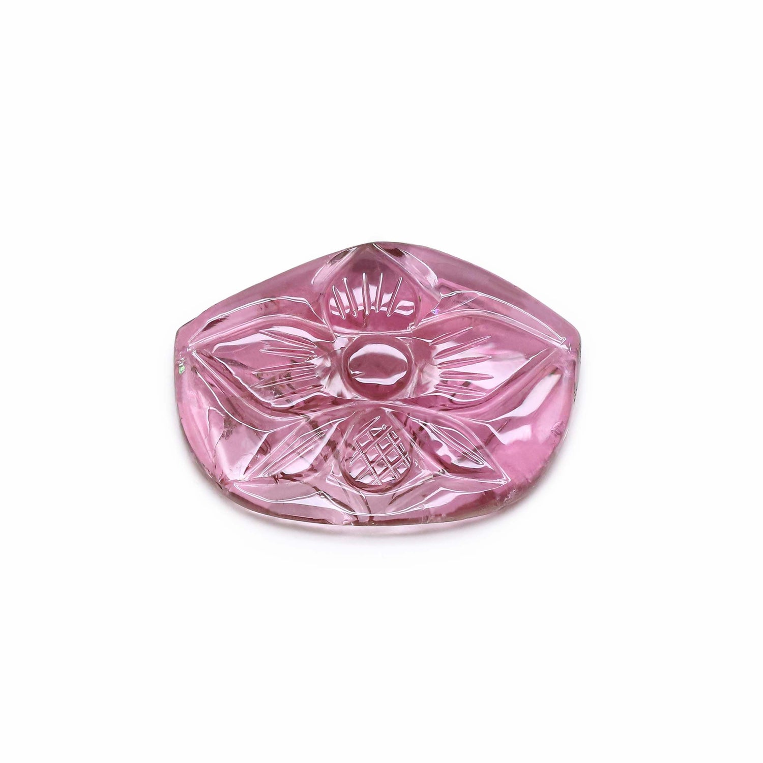 Pink Tourmaline 22.50x16.50mm Carved Fancy