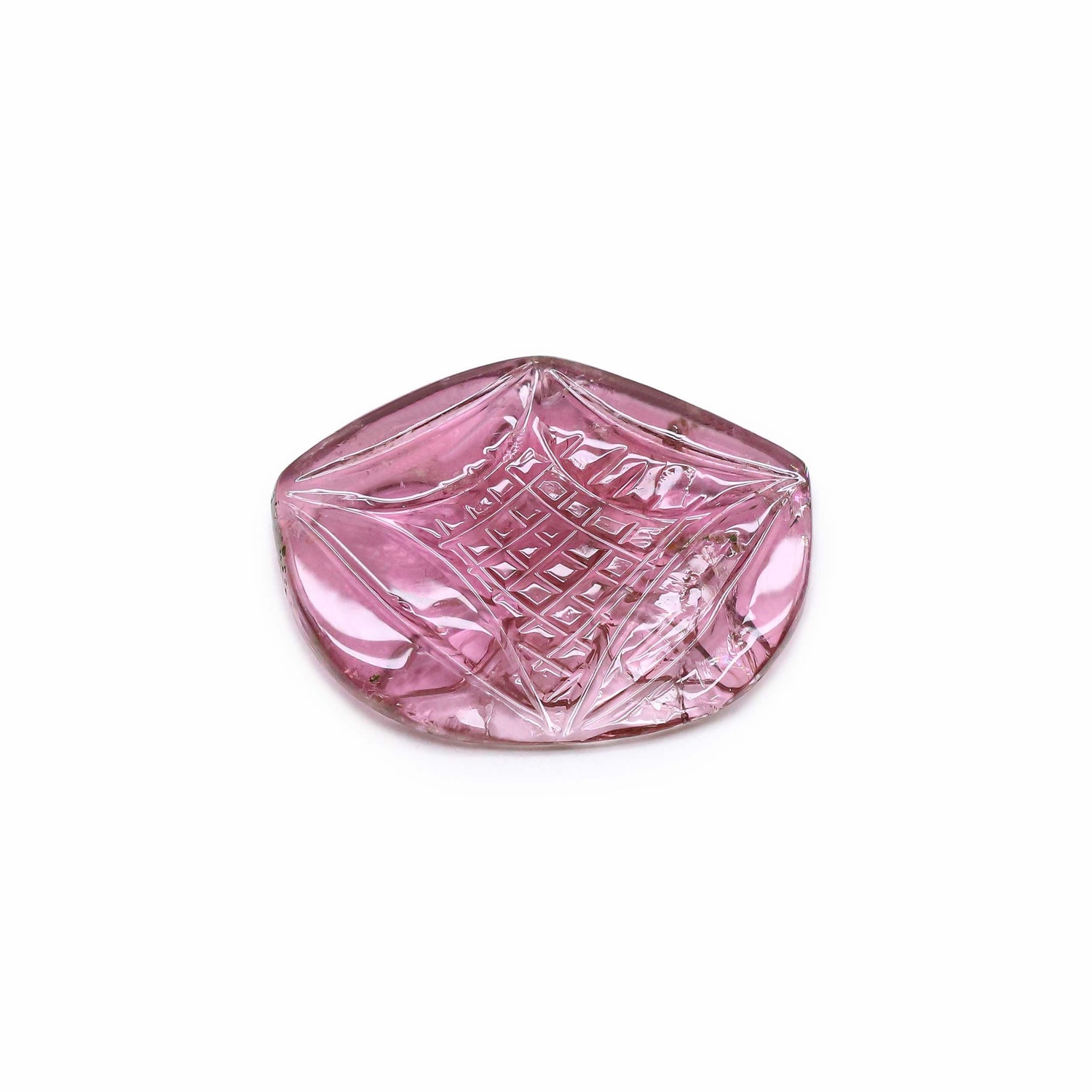 Pink Tourmaline 22.50x16.50mm Carved Fancy