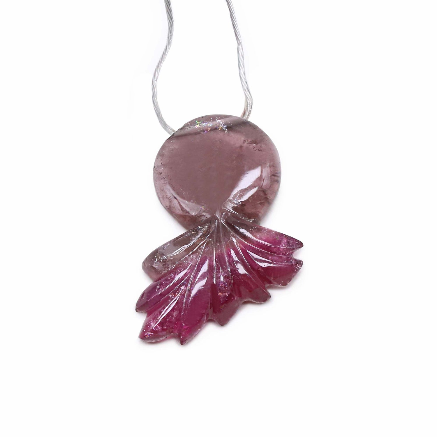 Pink Tourmaline 22x14mm Carved Fancy