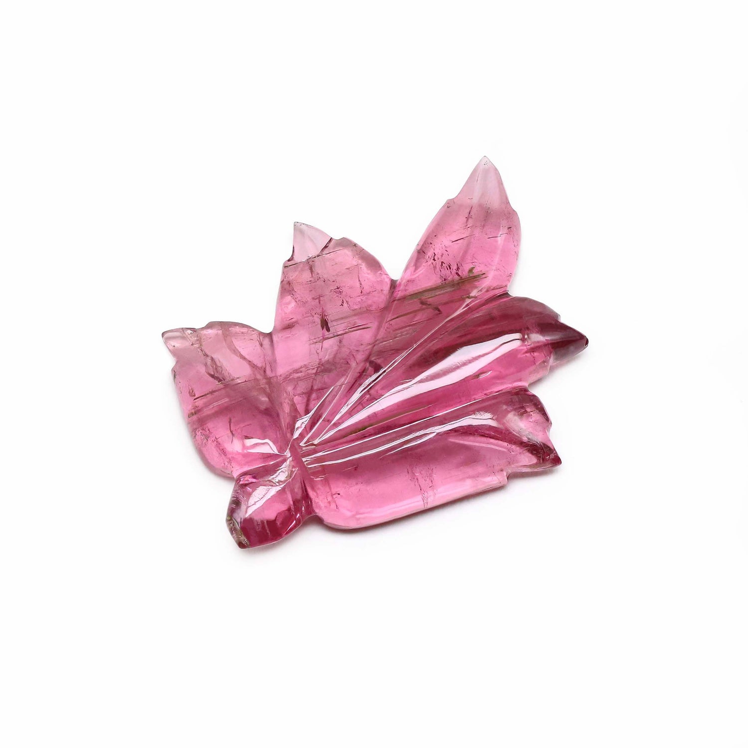 Pink Tourmaline 34x26mm Carved Fancy