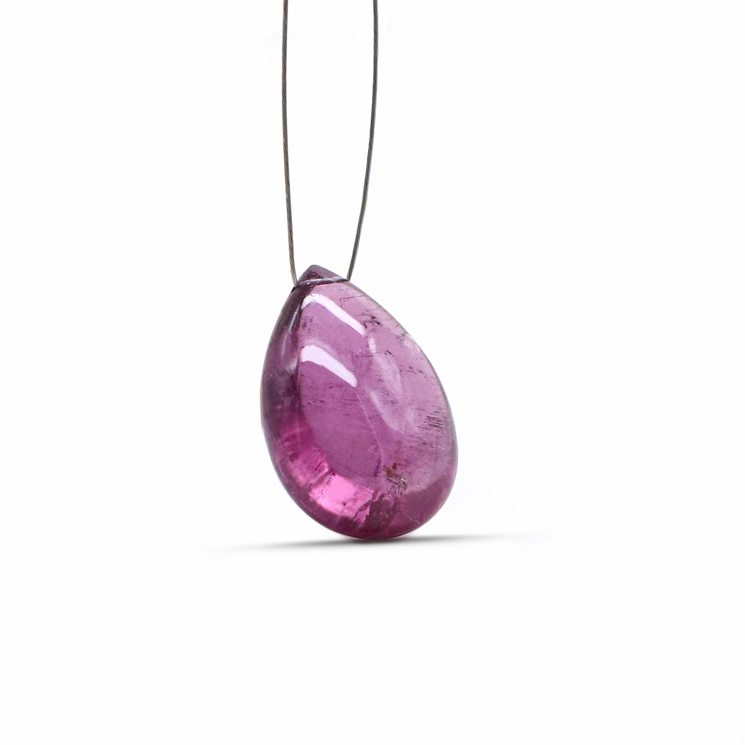 Pink Tourmaline 20x14mm Smooth Pear Briolette