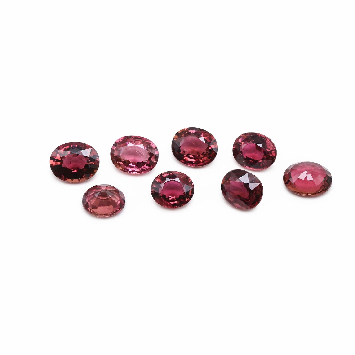 Pink Tourmaline 1 Cts to 1.25 Cts Mix Size Oval Faceted