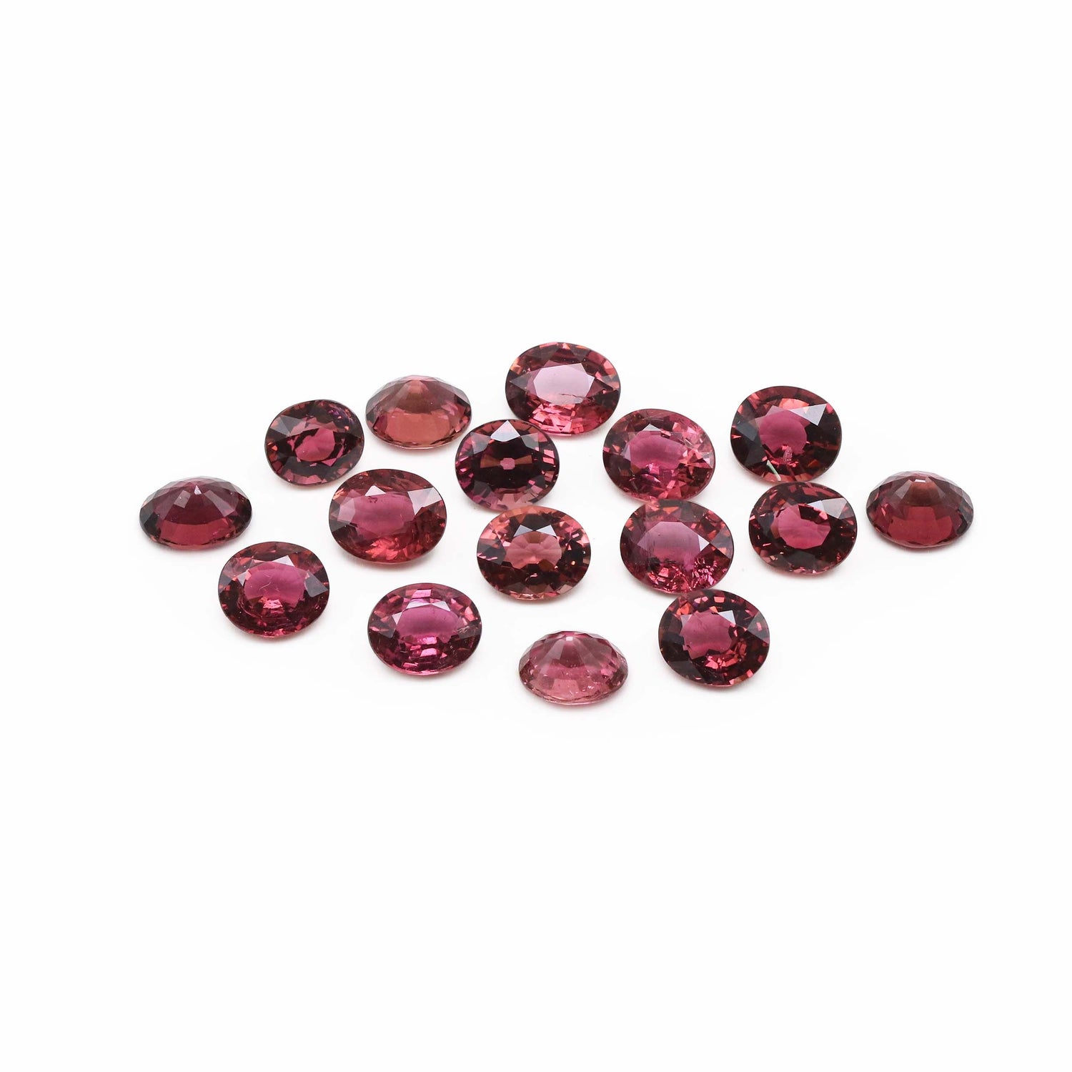 Pink Tourmaline 1.25 Cts to 1.50 Cts Mix Size Oval Faceted