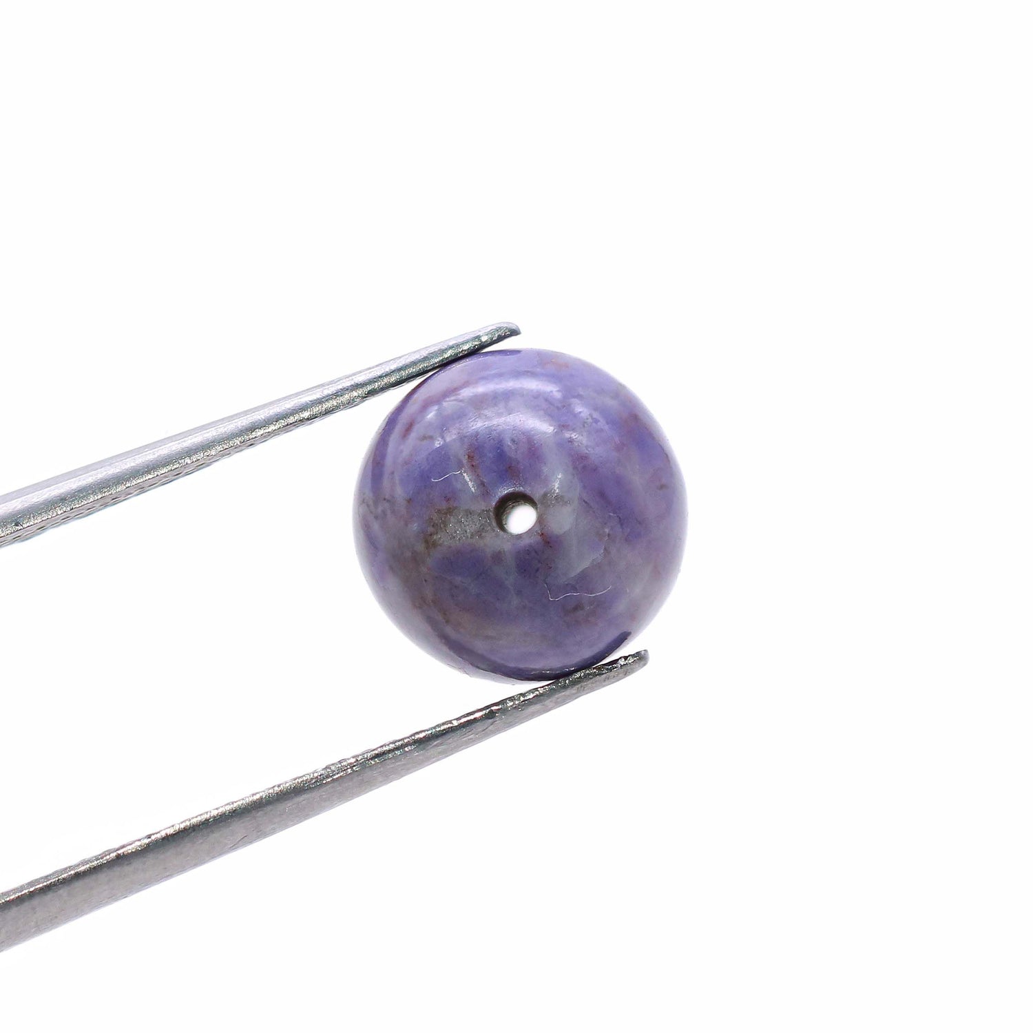 Purple Jade Smooth Round Balls (Full Drill)