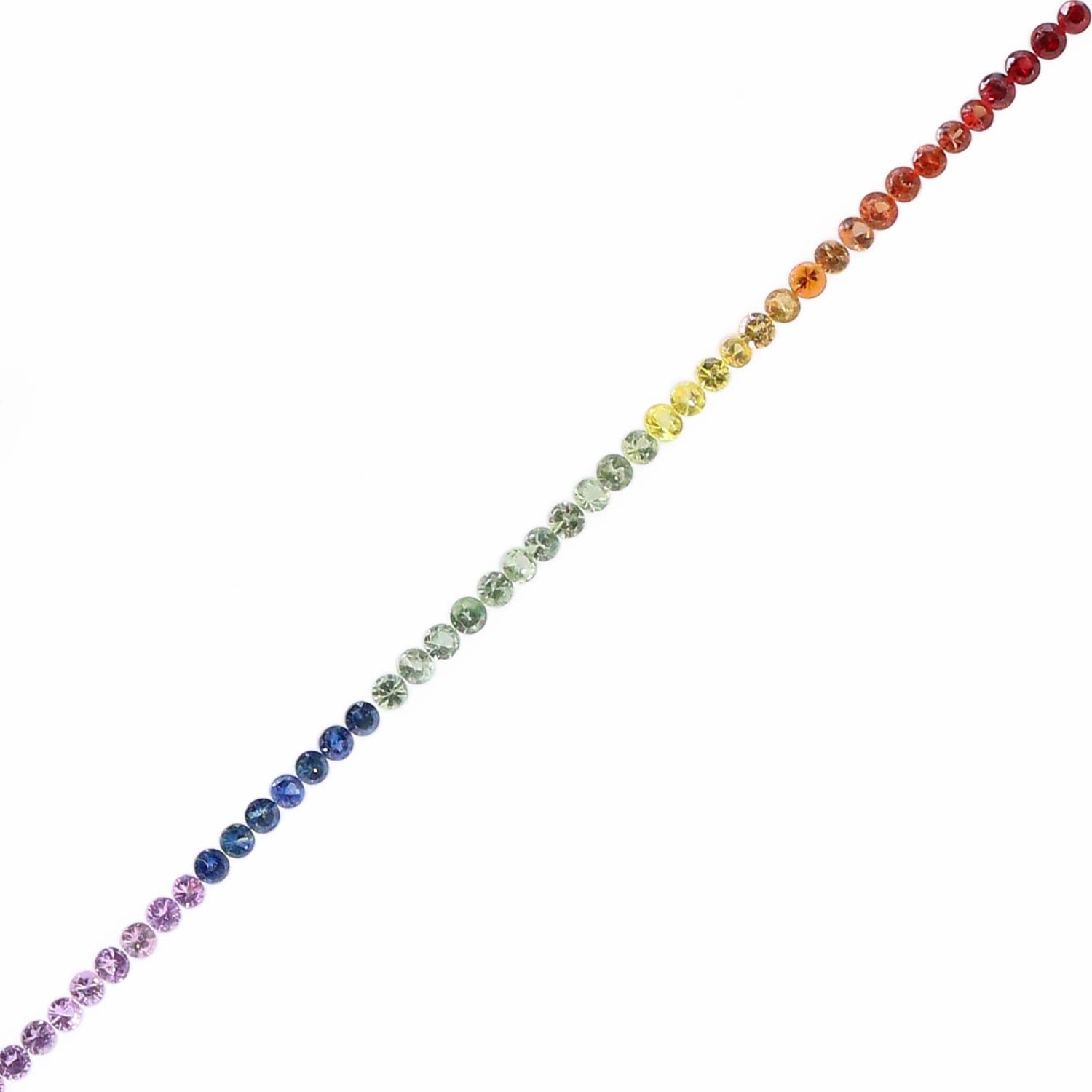 Natural Rainbow Sapphire (Madagascar) (Heated) 2.30mm Round Faceted