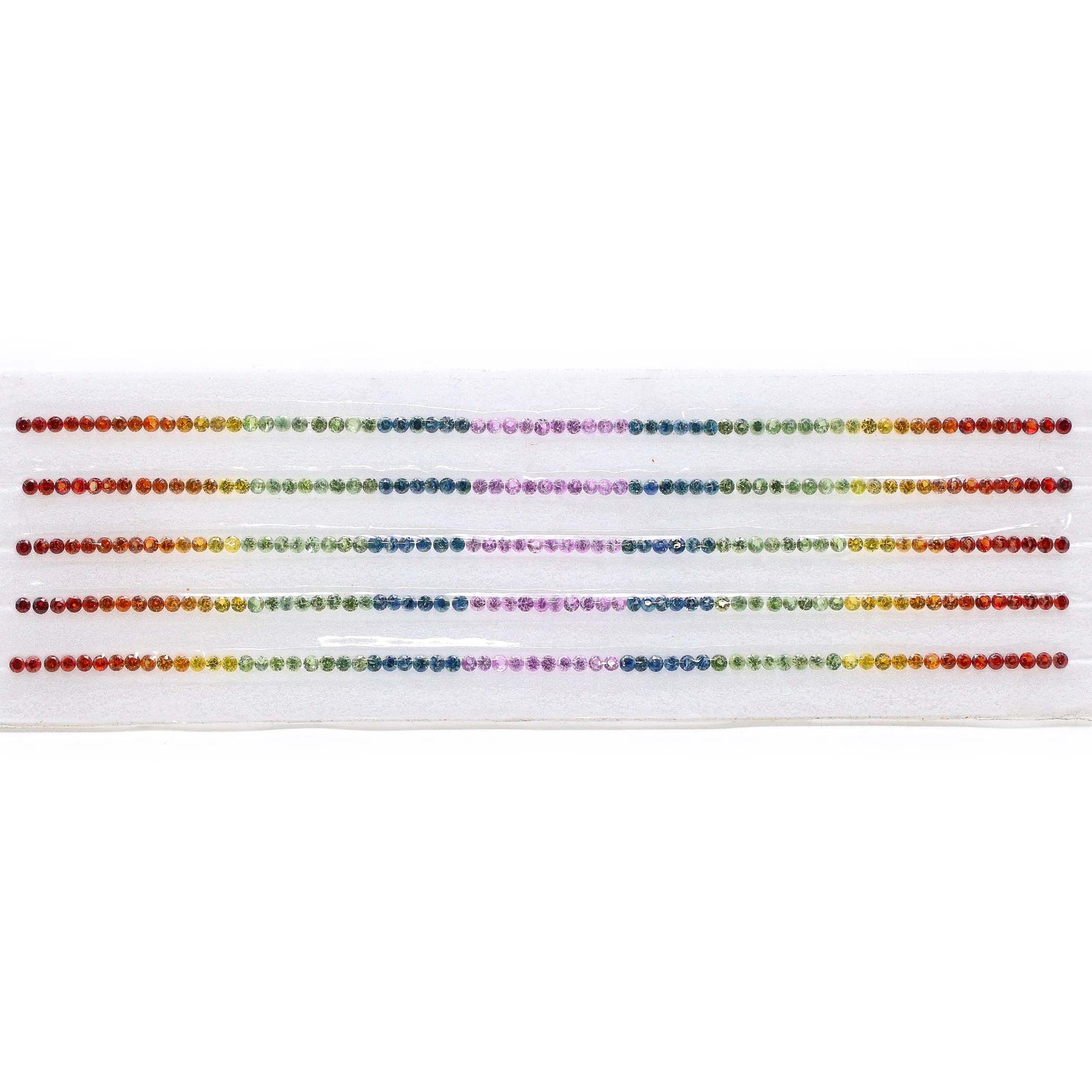 Natural Rainbow Sapphire (Madagascar) (Heated) 2.50mm Round Faceted