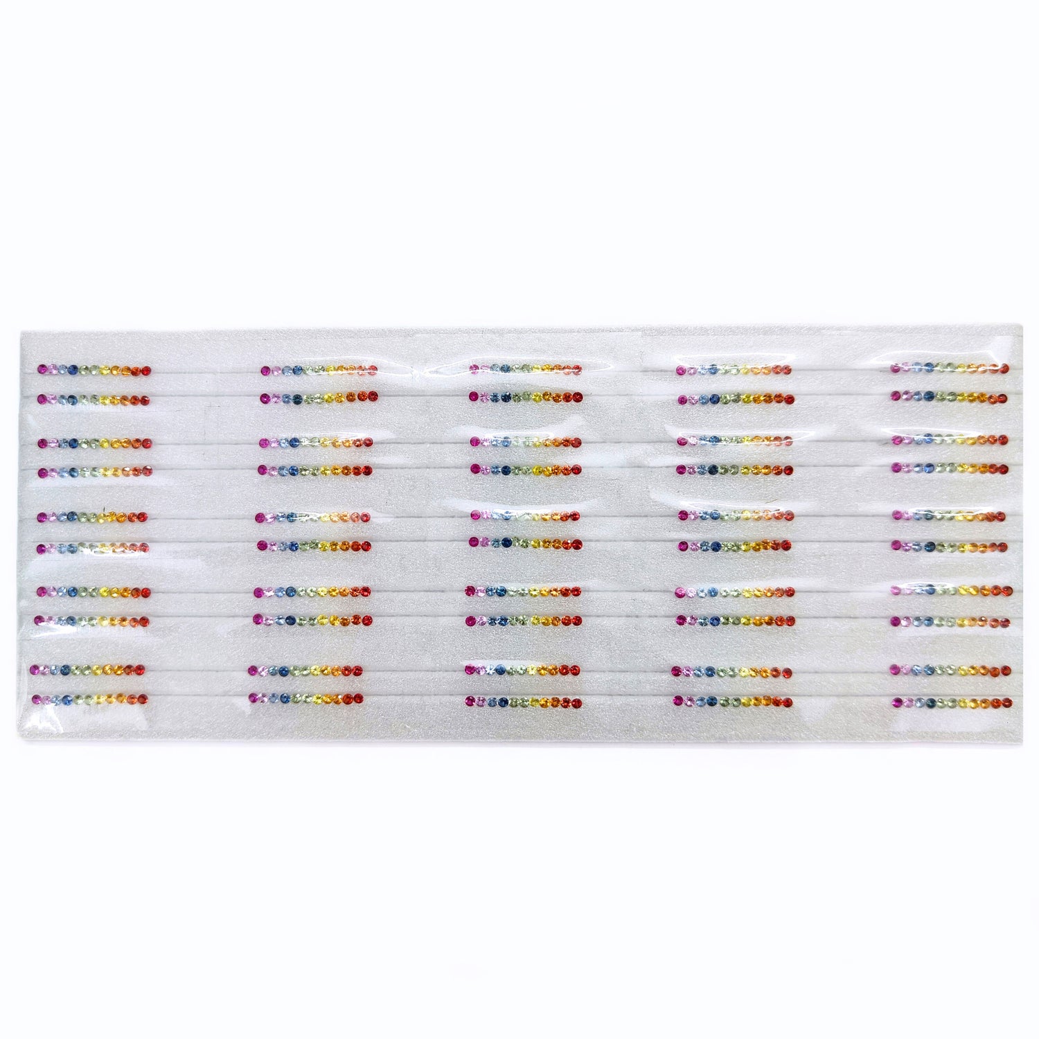 Natural Rainbow Sapphire (Madagascar) (Heated) 2mm Round Faceted