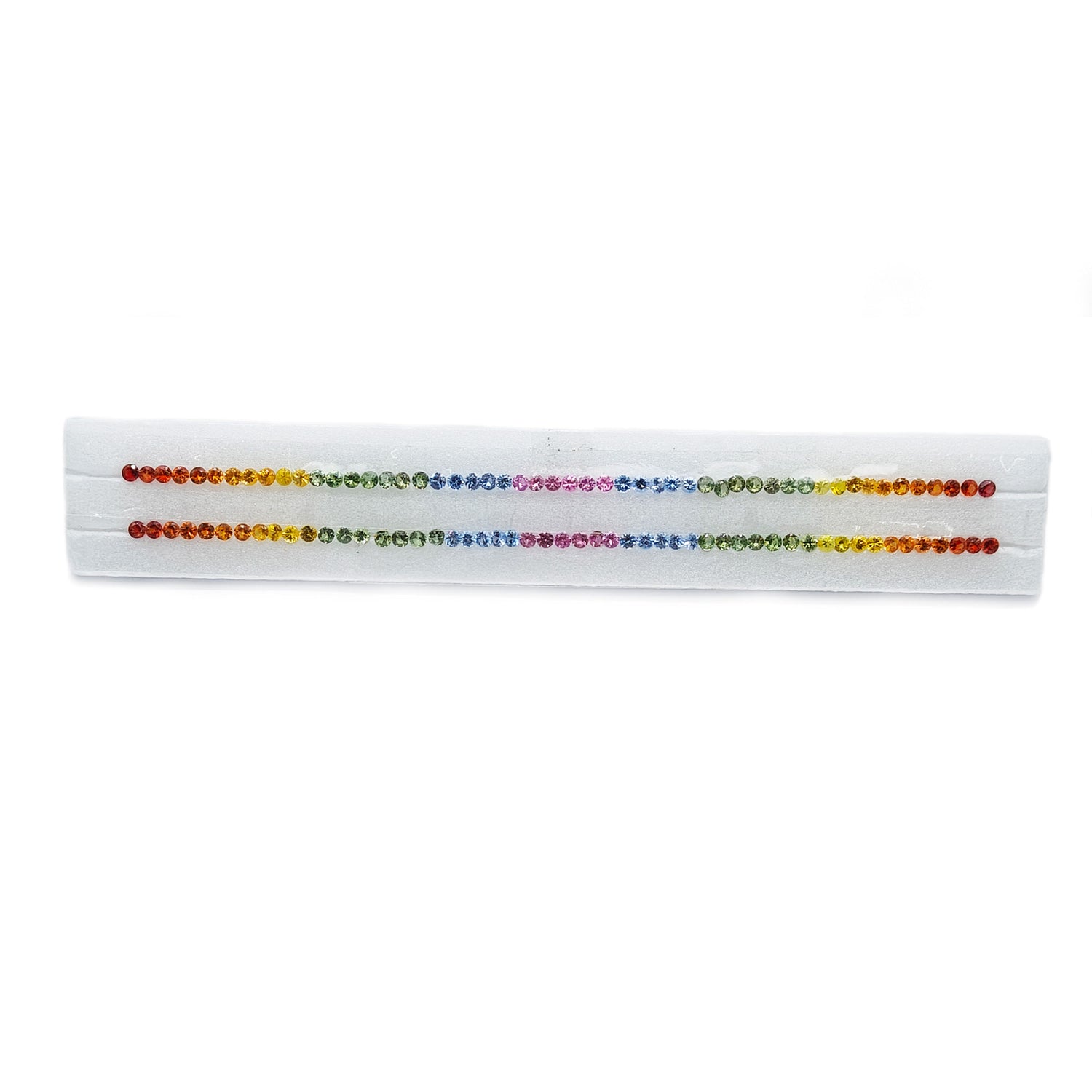 Natural Rainbow Sapphire (Madagascar) (Heated) 3mm Round Faceted