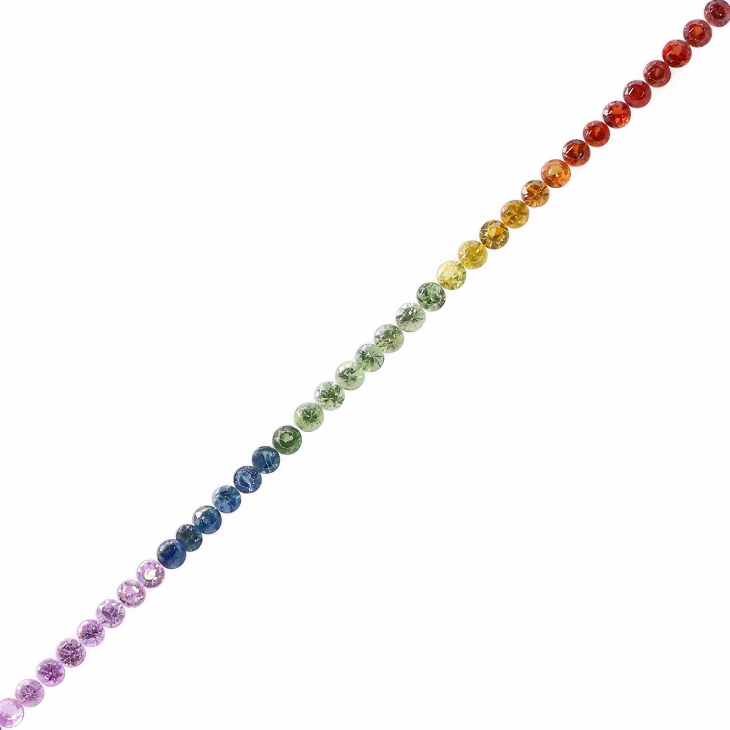 Natural Rainbow Sapphire (Madagascar) (Heated) 3.50mm Round Faceted