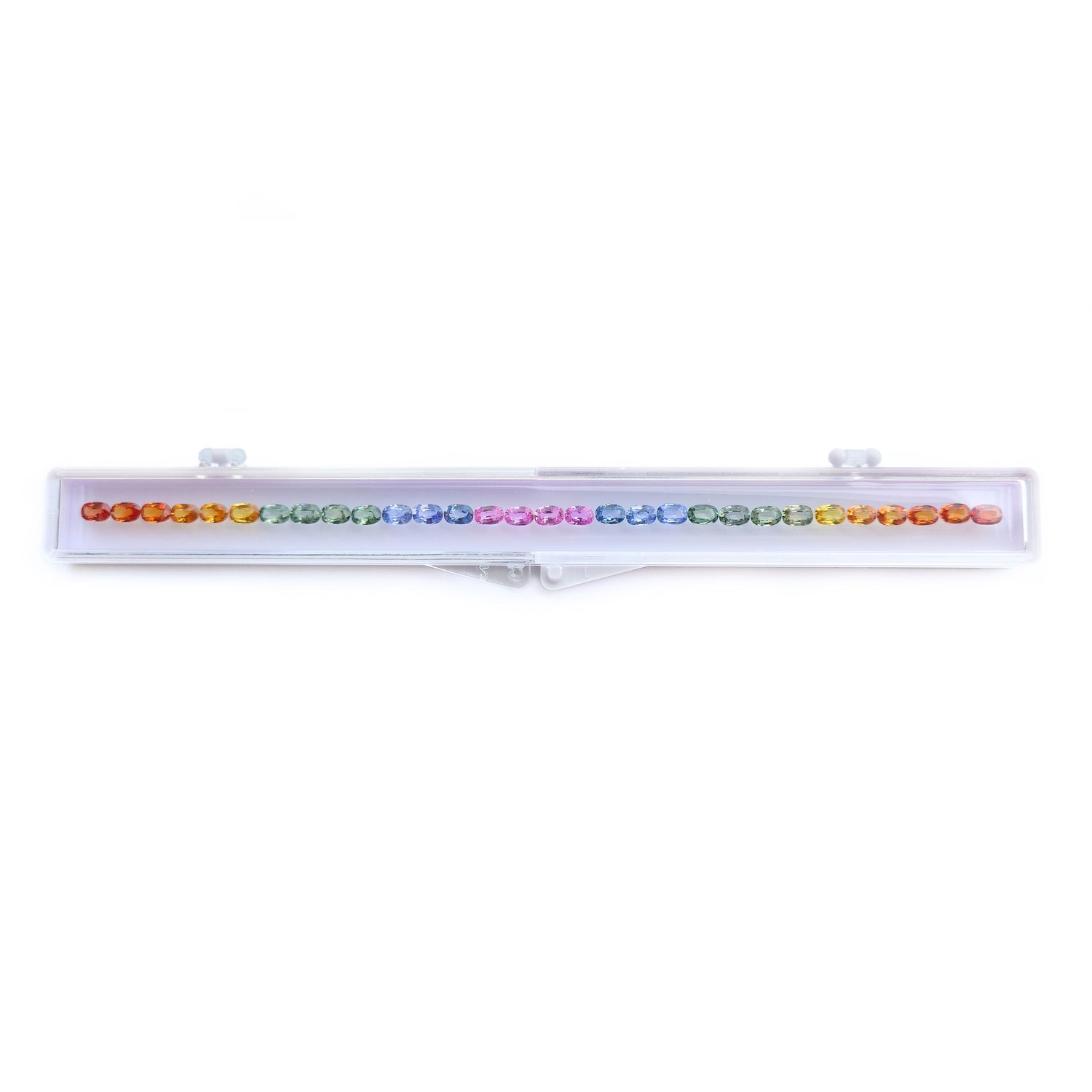 Natural Rainbow Sapphire (Madagascar) (Heated) 6x4mm Elongated Cushion Faceted