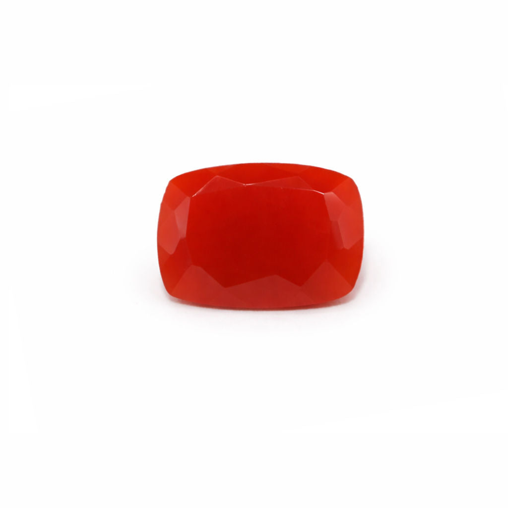 Red Onyx Elongated Cushion Faceted