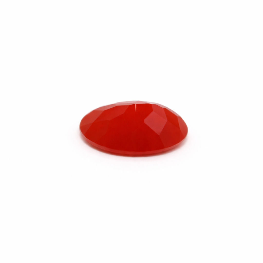 Red Onyx Oval Faceted