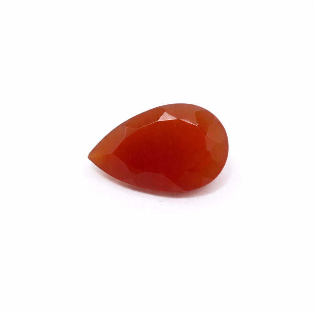 Red Onyx Pear Faceted
