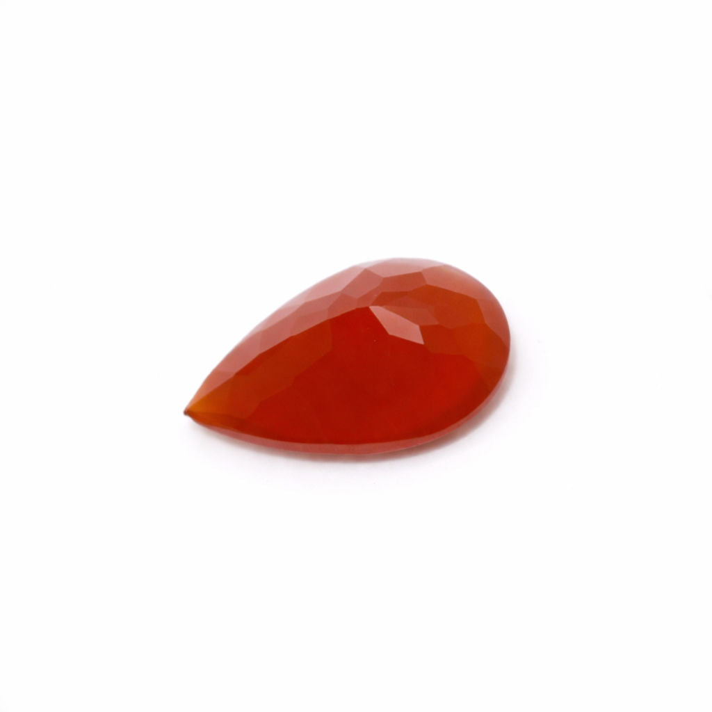 Red Onyx Pear Faceted