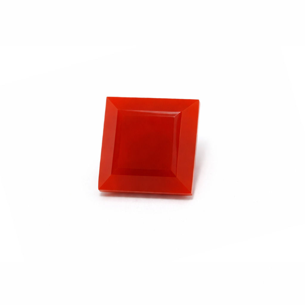 Red Onyx Square Faceted