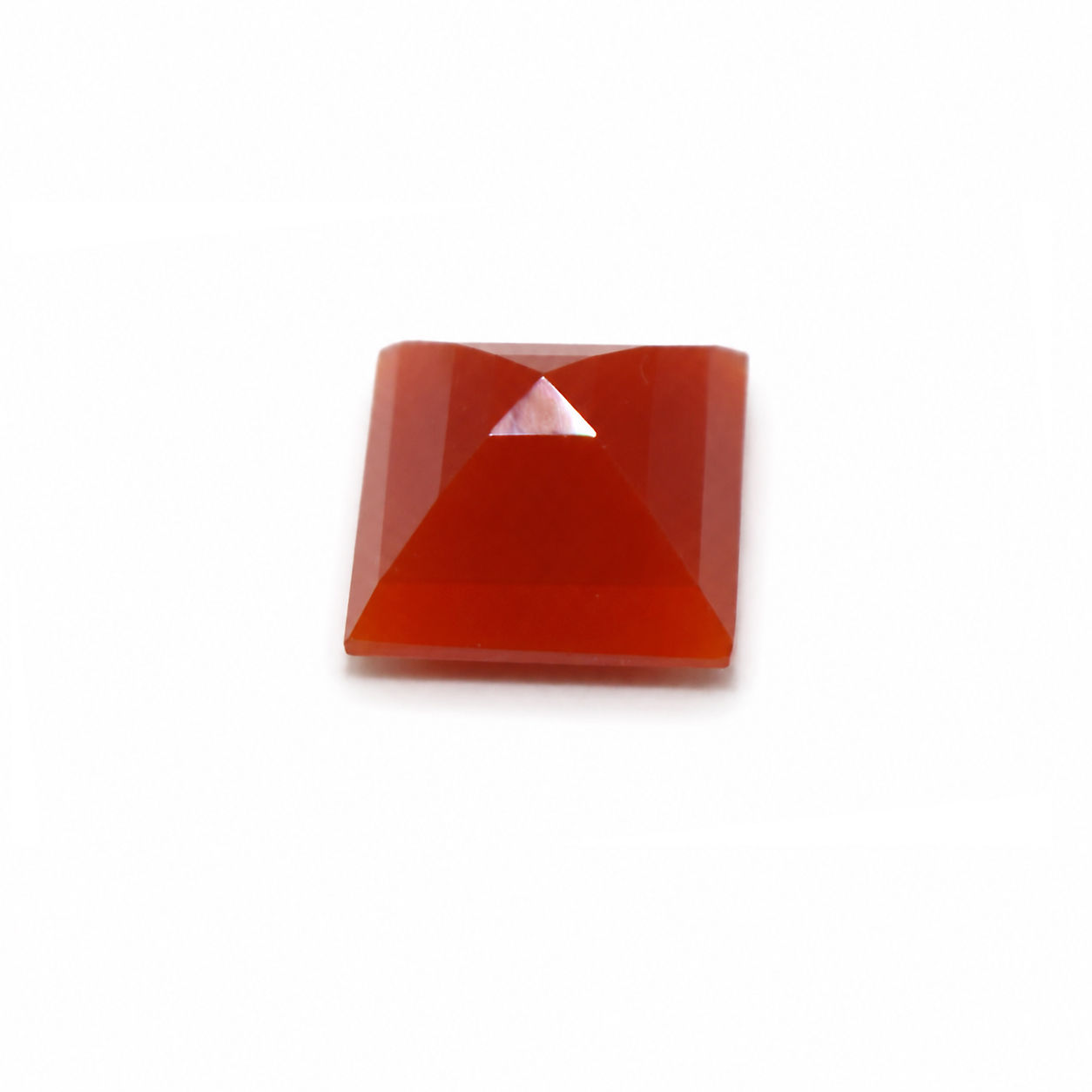 Red Onyx Square Faceted