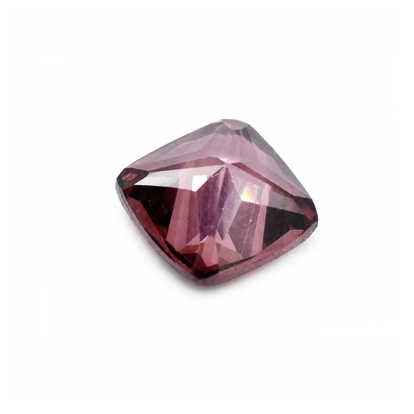 Cubic Zirconia (Rhodolite Color) Cushion Faceted