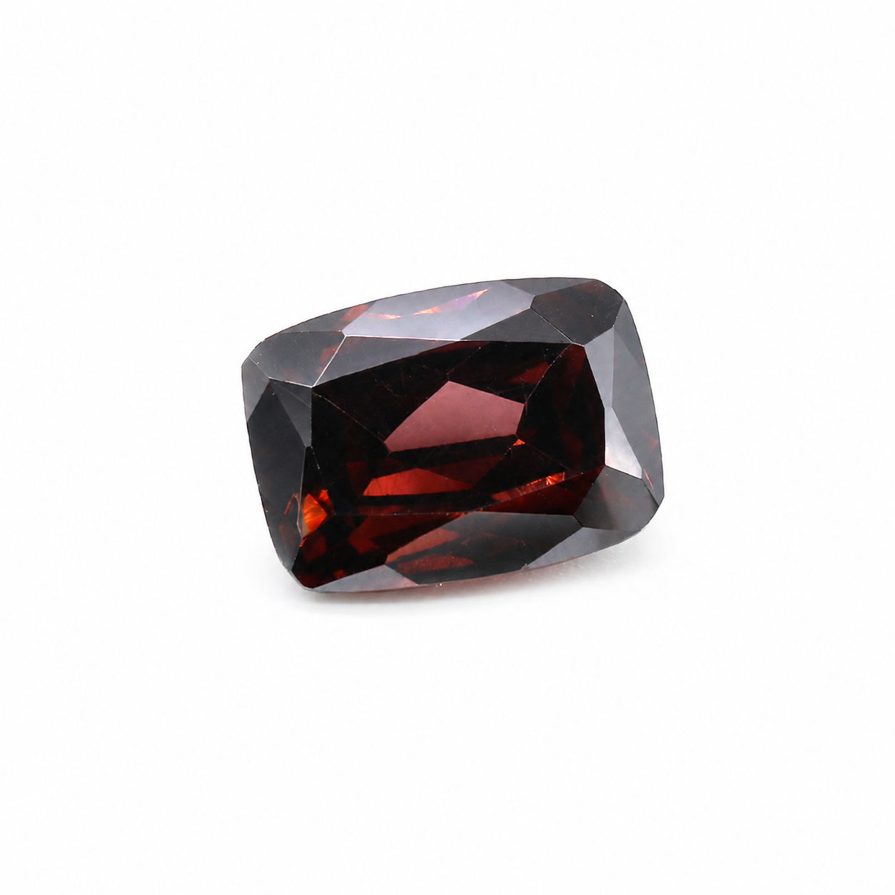 Cubic Zirconia (Rhodolite Color) Elongated Cushion Faceted
