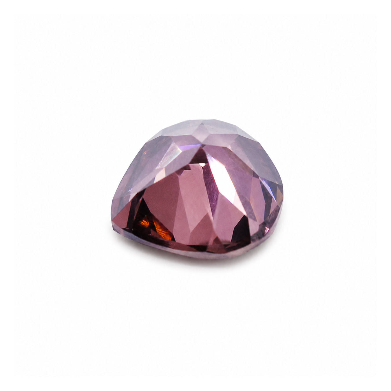 Cubic Zirconia (Rhodolite Color) Heart Shape Faceted